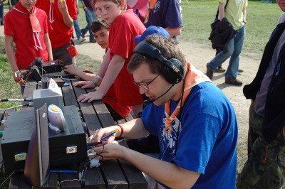 Ukázka radioamatérského vysílání