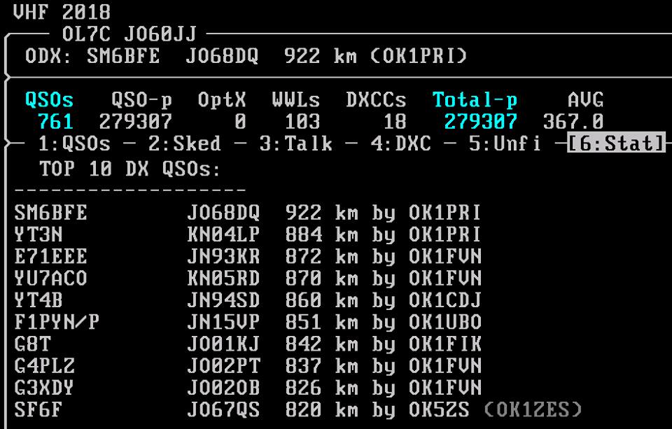 ODX VHF 2018